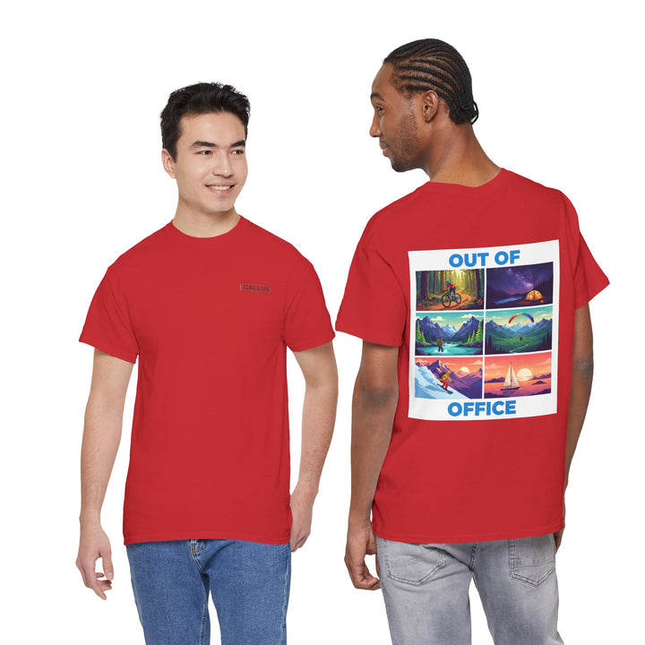 Out of Office T‑Shirt — Retro Travel Adventure Graphic Tee