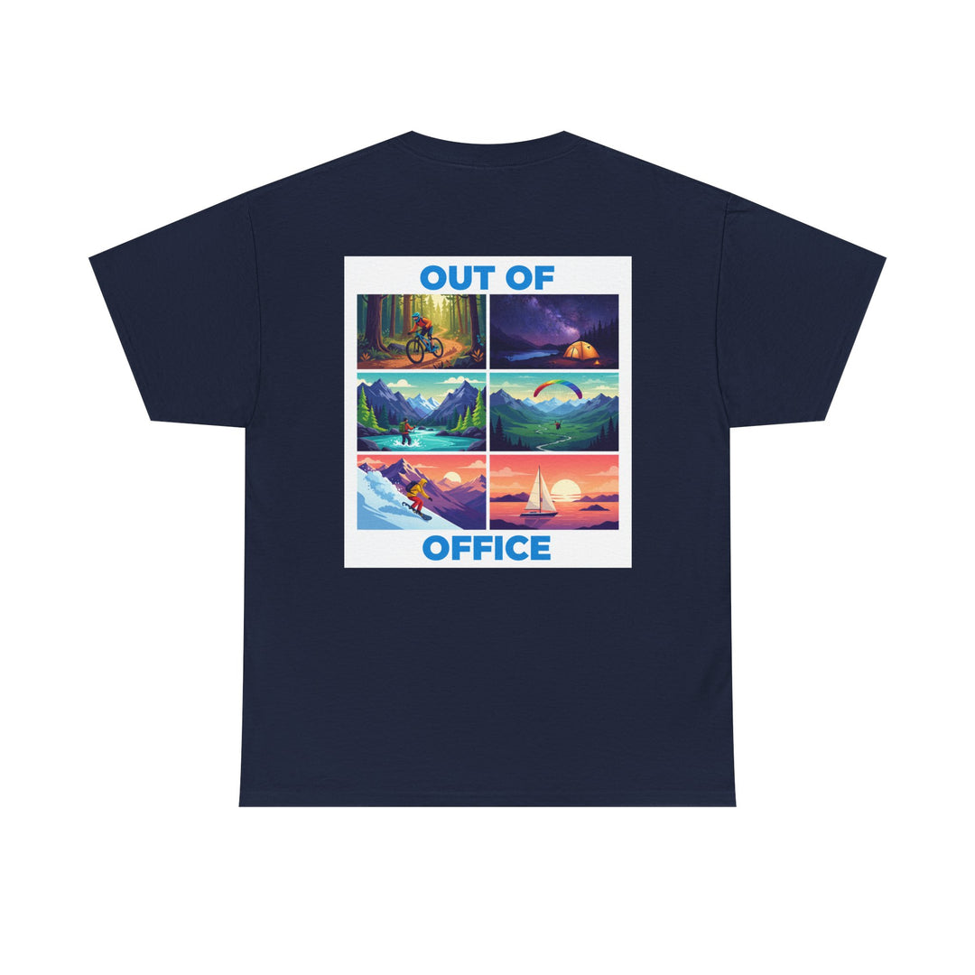 Out of Office T‑Shirt — Retro Travel Adventure Graphic Tee