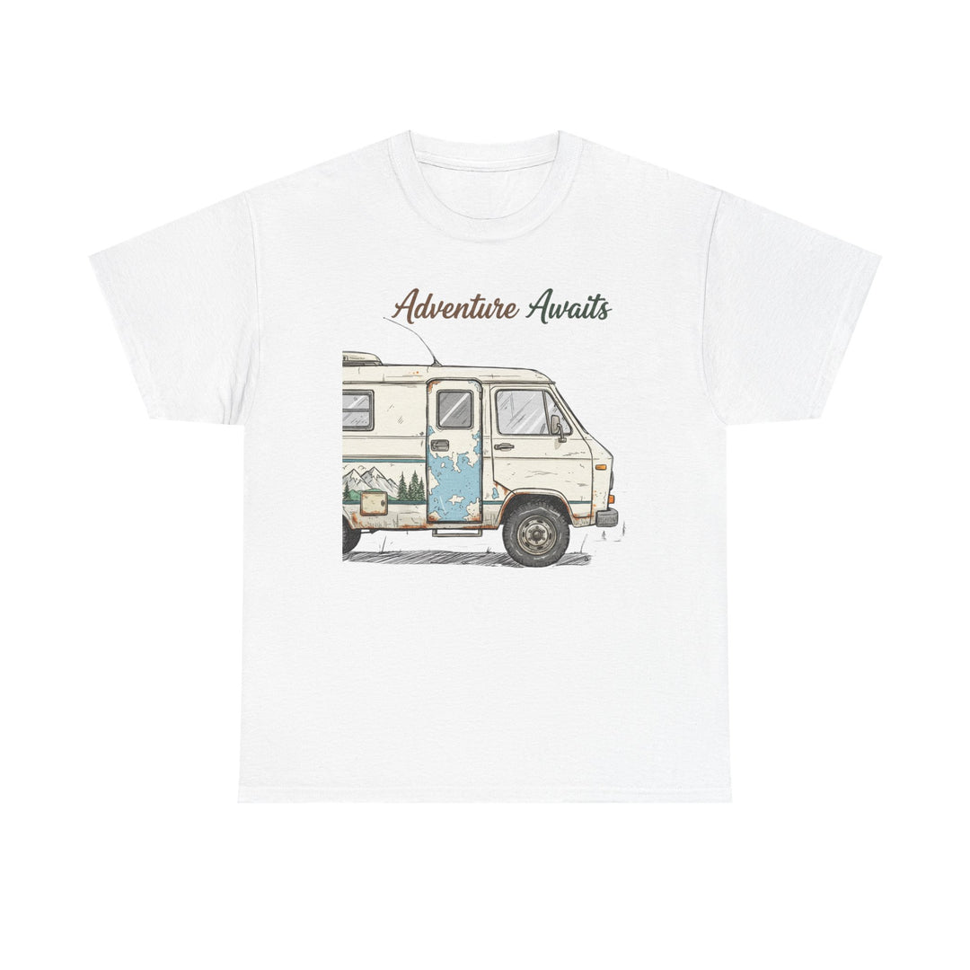 Retro Van Life Adventure T-Shirt - Classic Campervan Graphic Tee